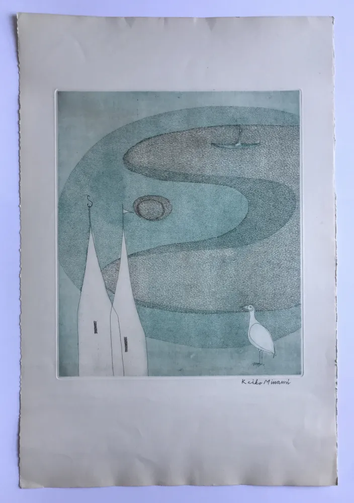 アクチアント Minami - Sans titre (Lac et oiseau blanc)