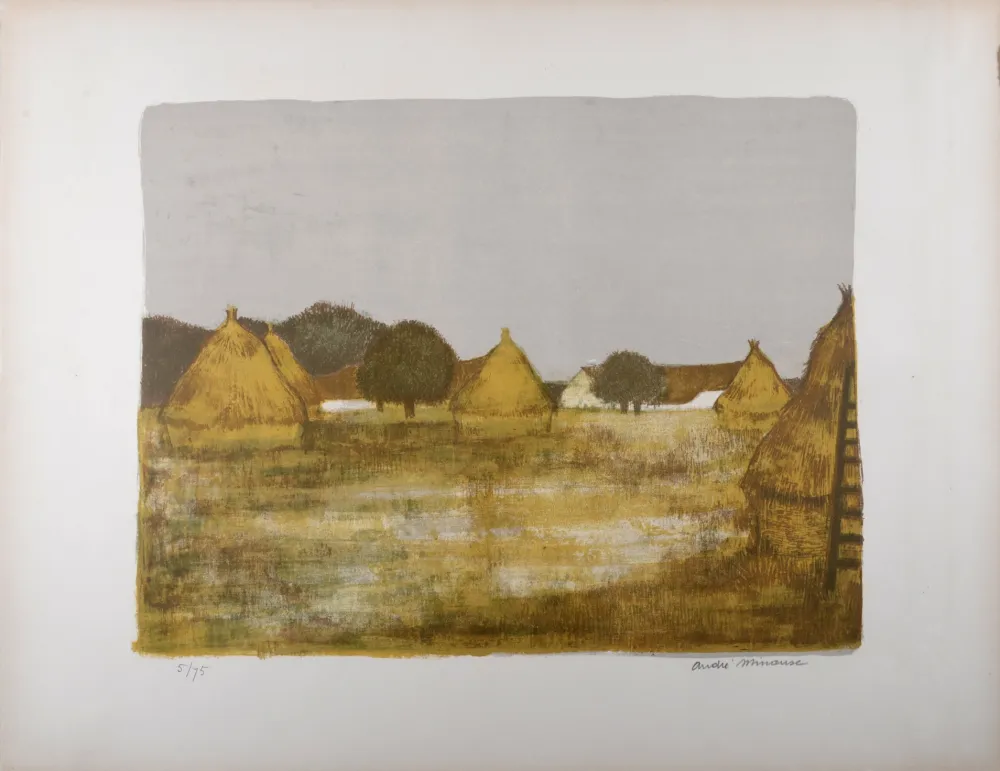 リトグラフ Minaux - Les meules, c. 1955 - Hand-signed!