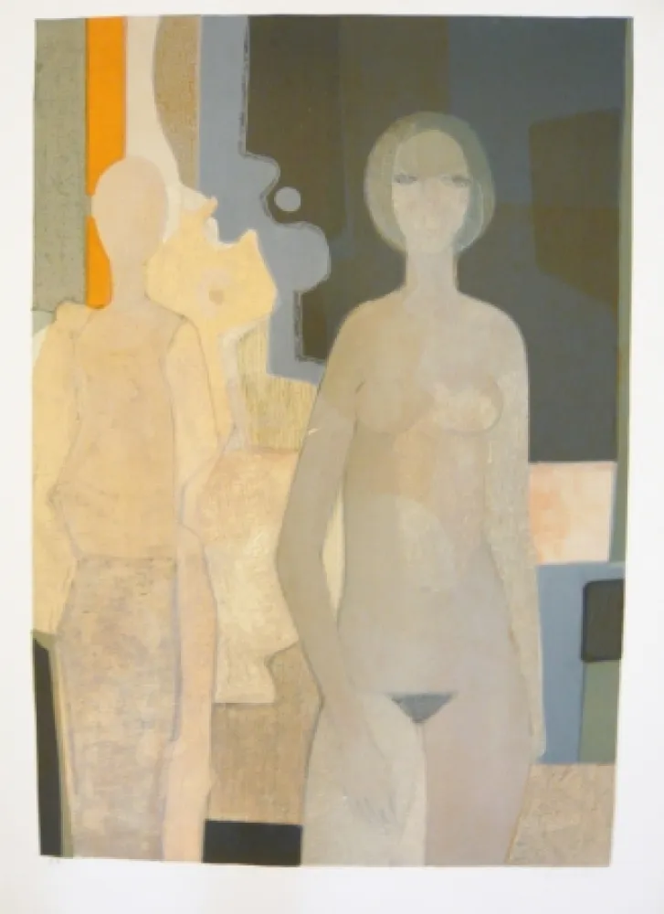 リトグラフ Minaux - Nu