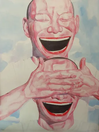 リトグラフ Minjun - Faces