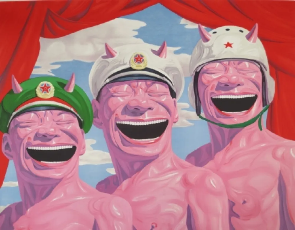 リトグラフ Minjun - Sans titre