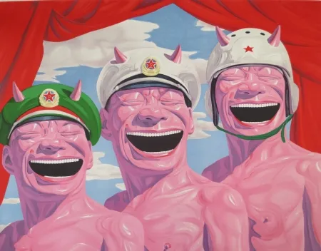 リトグラフ Minjun - Sans titre