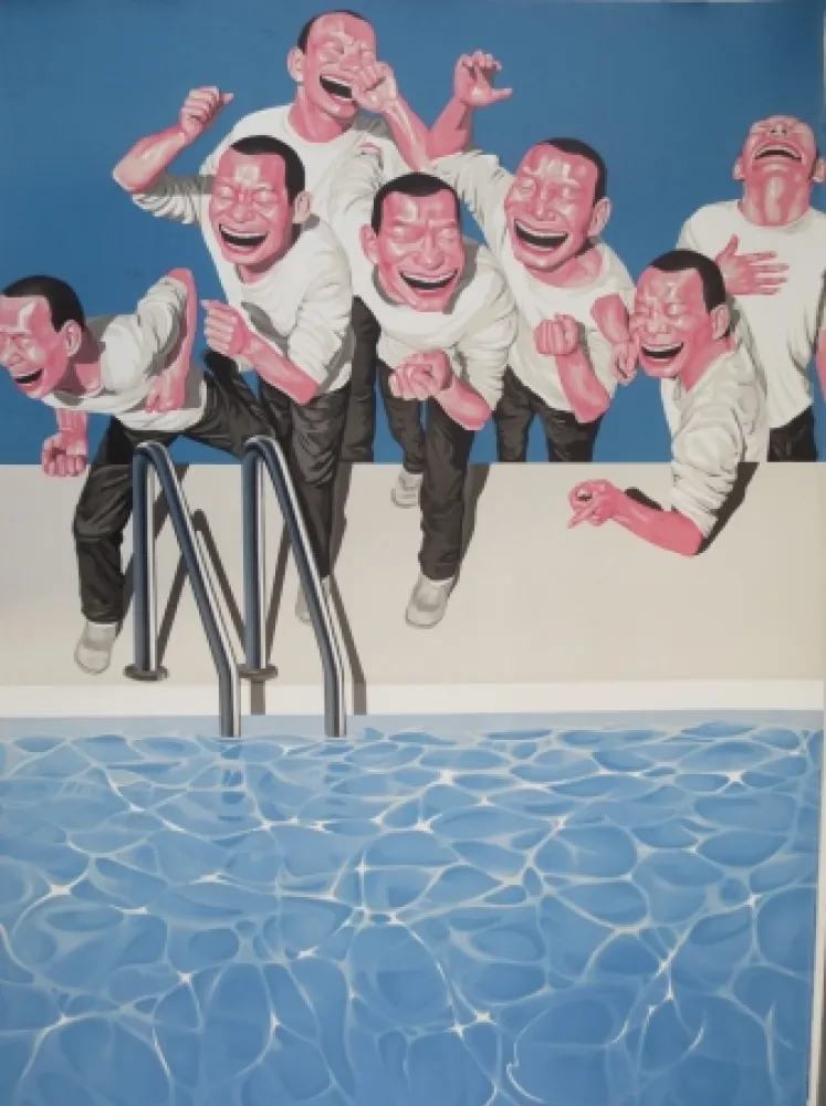 リトグラフ Minjun - Sans titre