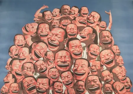 リトグラフ Minjun - Sans titre