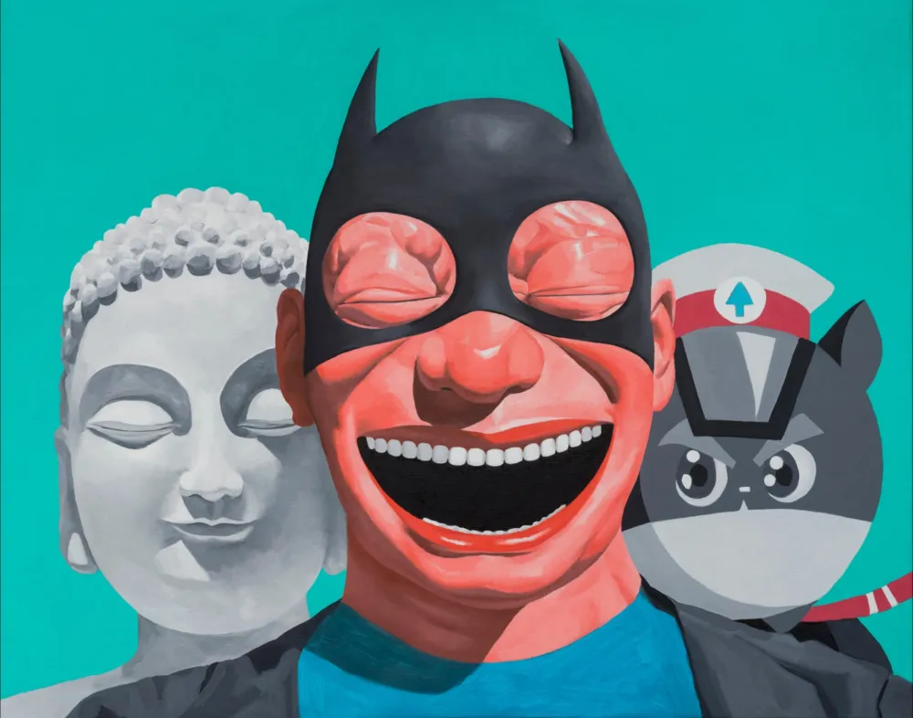 シルクスクリーン Minjun - The Three Musketeers