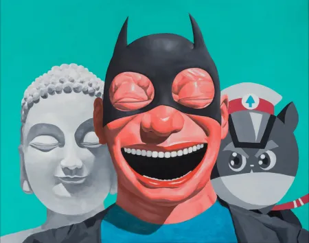 シルクスクリーン Minjun - The Three Musketeers