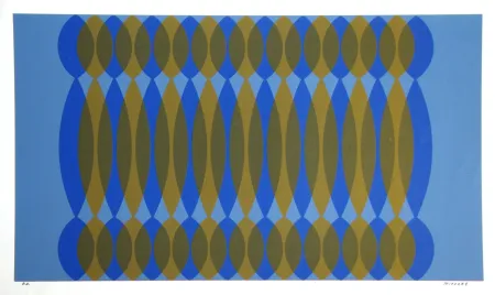 シルクスクリーン Miodrag - Composition Kinetic