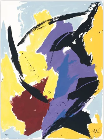 シルクスクリーン Miotte - Mancha Central Violeta