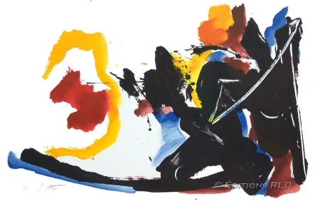 リトグラフ Miotte - Mouvement