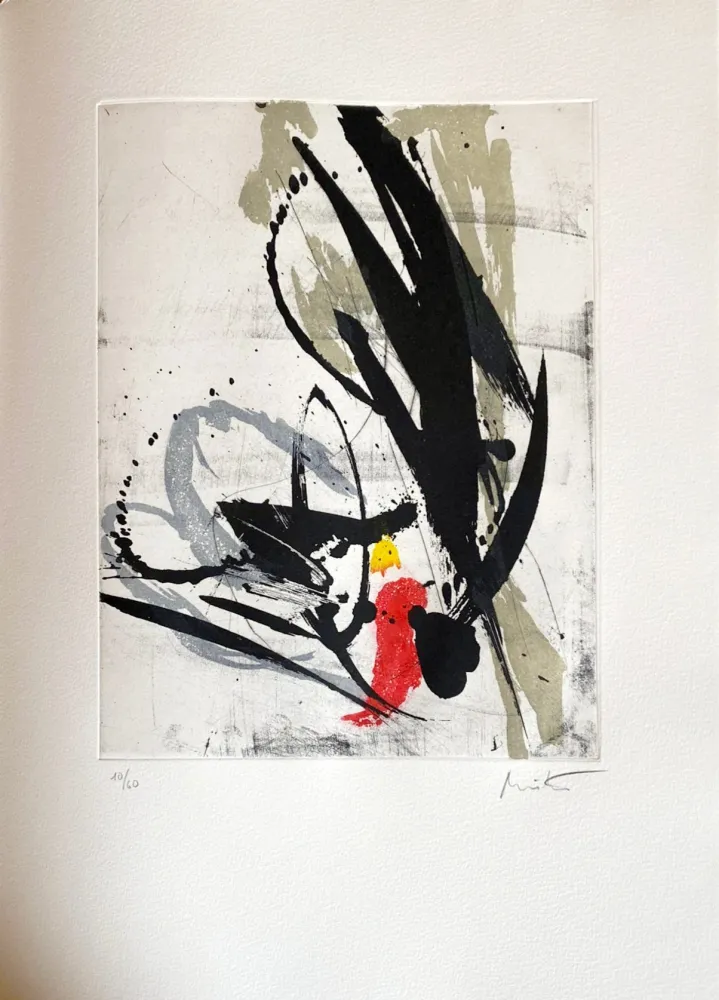 エッチング Miotte - Près des murs