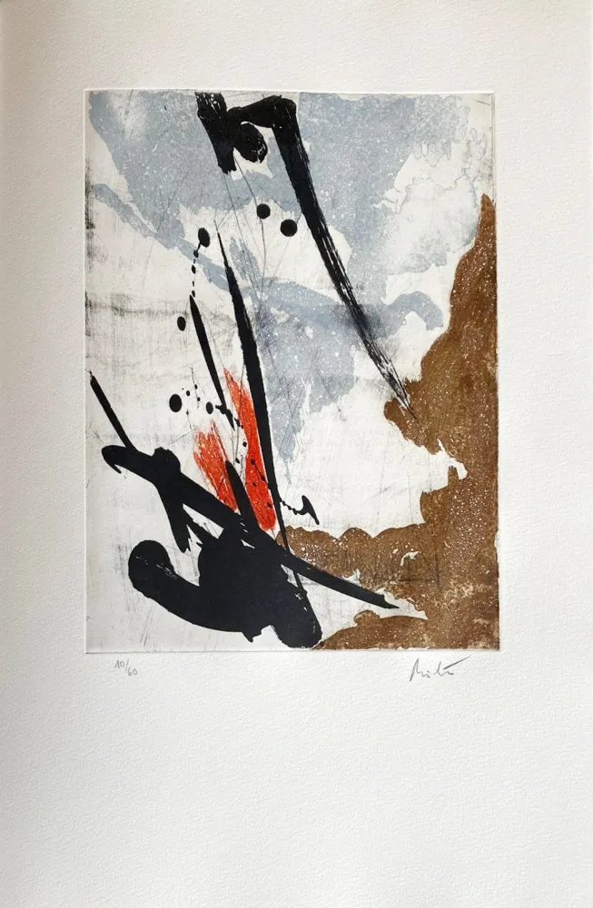 エッチング Miotte - Près des murs