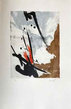 エッチング Miotte - Près des murs