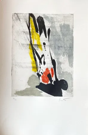 エッチング Miotte - Près des murs