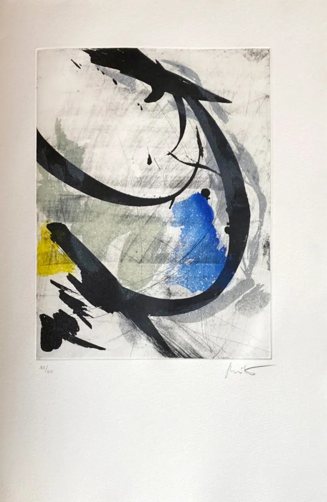 エッチング Miotte - Près des murs