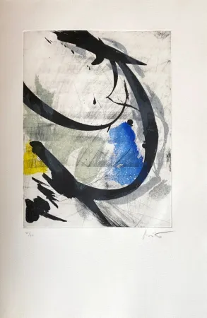 エッチング Miotte - Près des murs