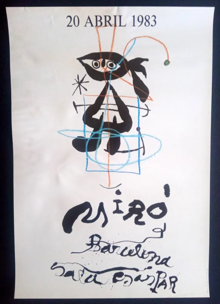 掲示 Miró - 20 Abril 1983 Sala Gaspar