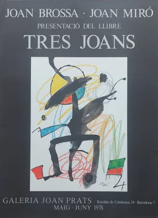 掲示 Miró - Affiche d'exposition Tres Joans, 1978