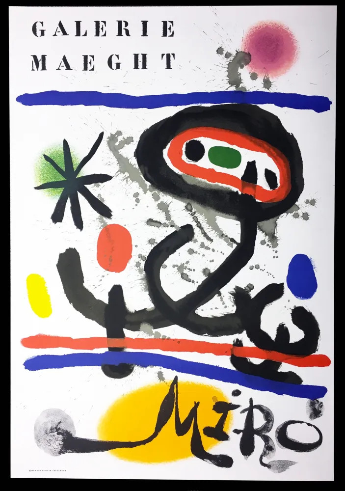 掲示 Miró - Affiche originale 