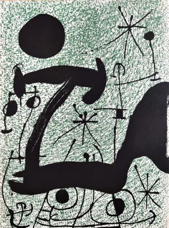 リトグラフ Miró - Composition