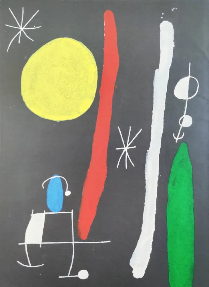 リトグラフ Miró - Composition