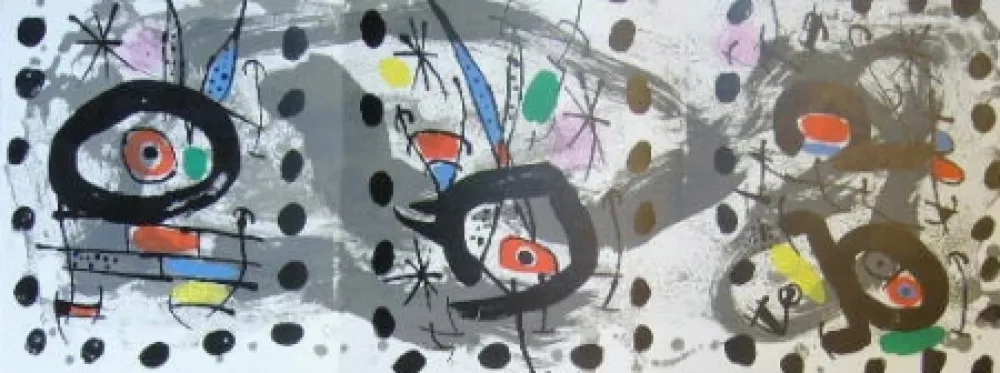 リトグラフ Miró - Composition
