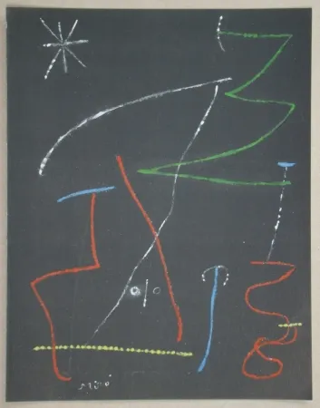 ステンシル Miró - Composition