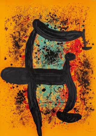 リトグラフ Miró - Cueilleuse d'oranges (La) 