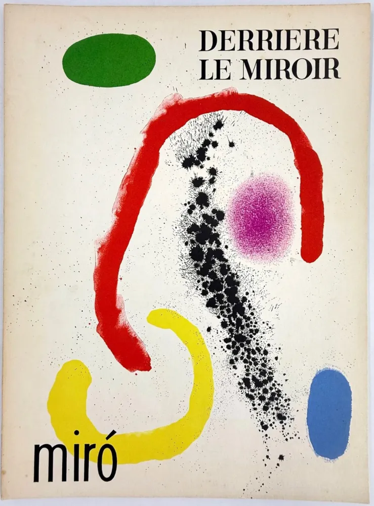 挿絵入り本 Miró - DERRIÈRE LE MIROIR n° 125-126 . MIRO . 8 lithographies en couleurs (1961)