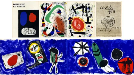 リトグラフ Miró - Derrière le Miroir n° 57-58-59. MIRO. Avec le spectaculaire et célèbre 