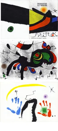 挿絵入り本 Miró - Derrière Le Miroir n°193-194. MIRÓ. PEINTURES SUR PAPIER, DESSINS. 12 LITHOGRAPHIES EN COULEURS (1971).