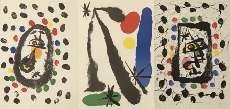 リトグラフ Miró - Dibujos y Litografias From Papeles de Son Armadans in the Collection of Juan de Juanes