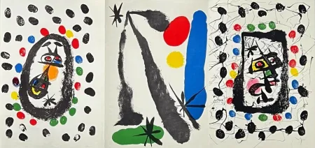 リトグラフ Miró - Dibujos y Litografias From Papeles de Son Armadans in the Collection of Juan de Juanes 
