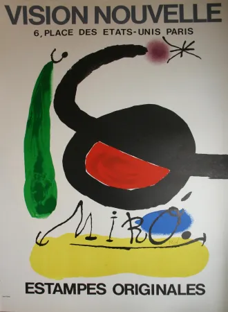 リトグラフ Miró - ' Estampes Originales ' - Galerie Vision Nouvelle