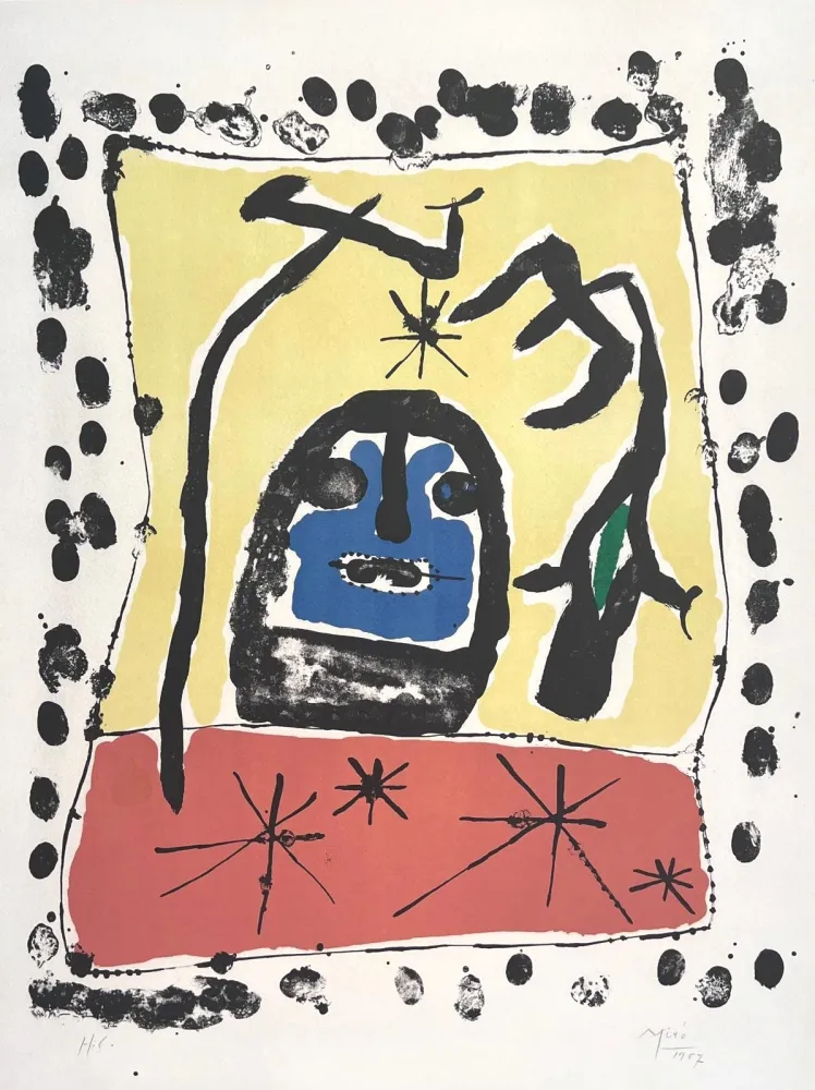 リトグラフ Miró - Exposition à la Galerie Matarasso, Nice, 1957 