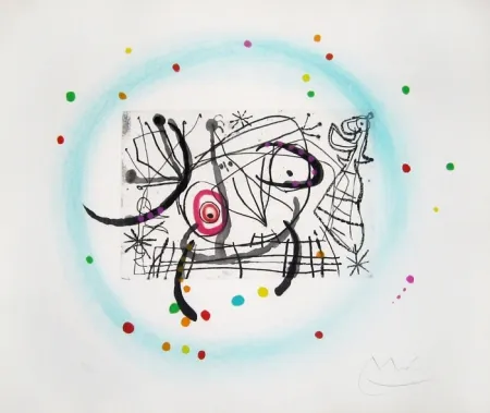 エッチングと　アクチアント Miró - Fissures