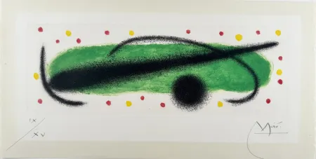 エッチング Miró - Fusées