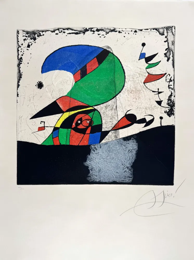 エッチング Miró - Gaudi IV 