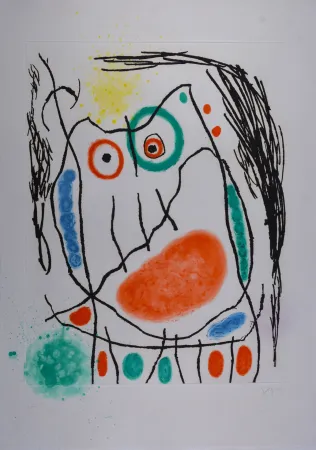 エッチングと　アクチアント Miró - Grand duc I 