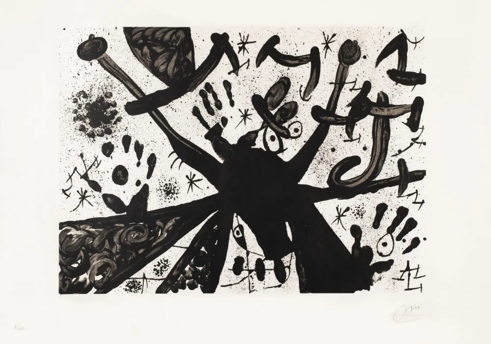 リトグラフ Miró - Homage to Joan Prats