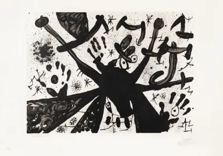 リトグラフ Miró - Homage to Joan Prats
