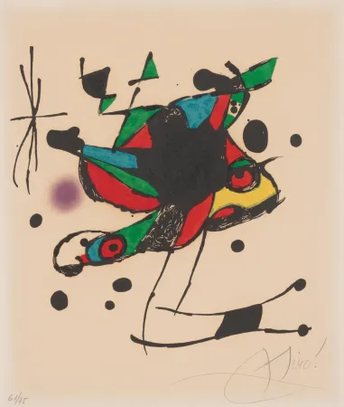 多数の Miró - Invitation Card for the Opening of the Fundació Miró Barcelona