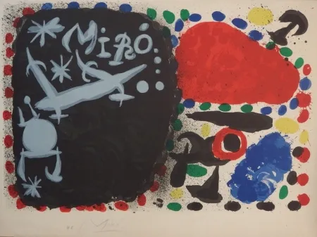 リトグラフ Miró - Japan 1966 (handsigned proof on vellum before letter)