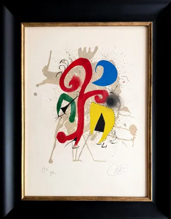 リトグラフ Miró - JARDIN AU CLAIR DE LUNE