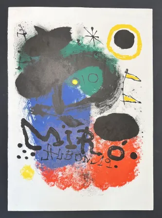 リトグラフ Miró - Joan Mirò (1893-1983) - Album 19 - Color lithograph on BFK Rives paper - 1963