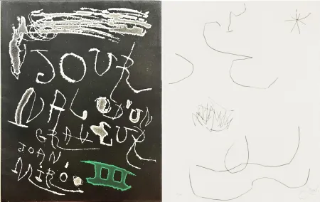 エッチングと　アクチアント Miró -  Journal d'un Graveur