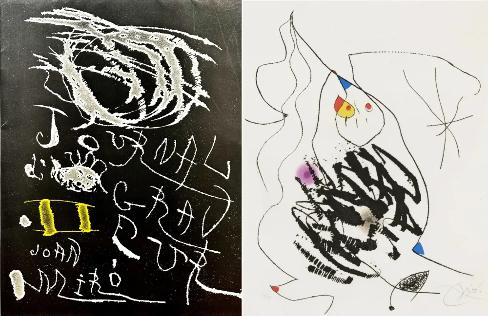 エッチングと　アクチアント Miró - Journal d'un Graveur (INCLUDE THE ORIGINAL FOULDER)