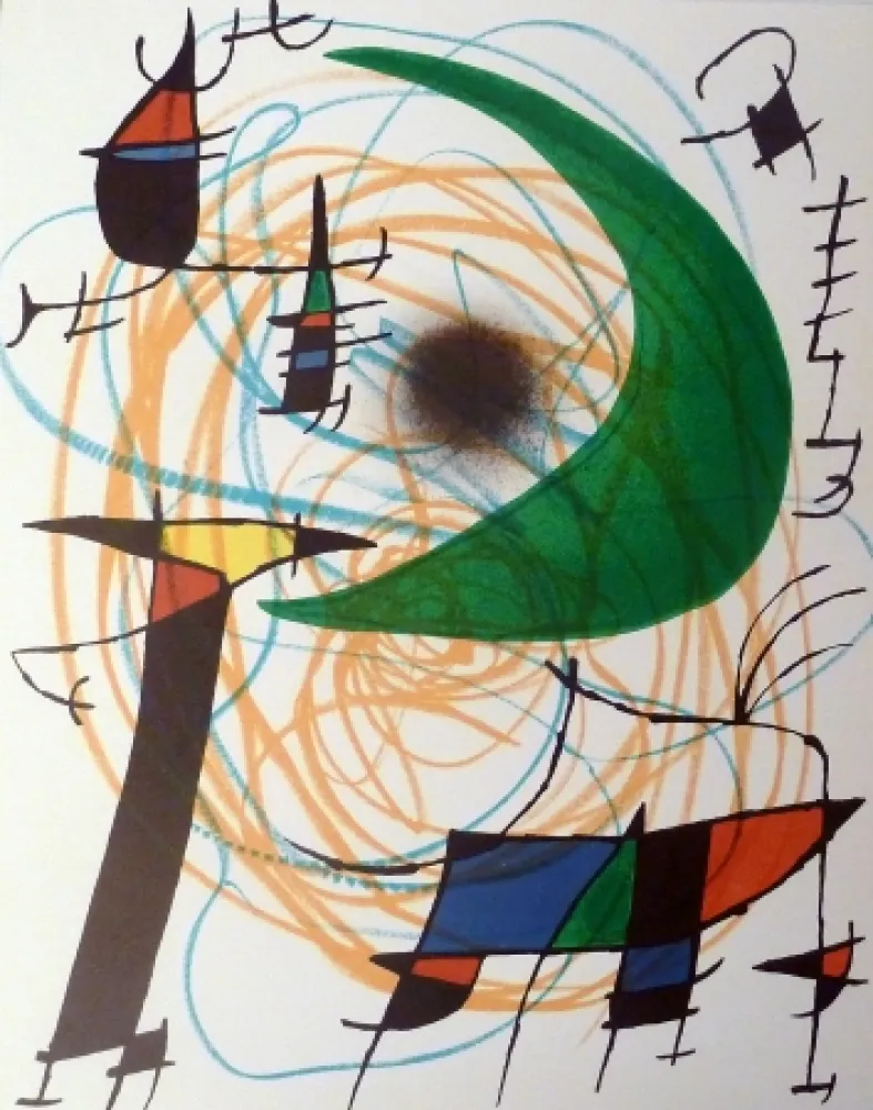 リトグラフ Miró - La Lune Verte
