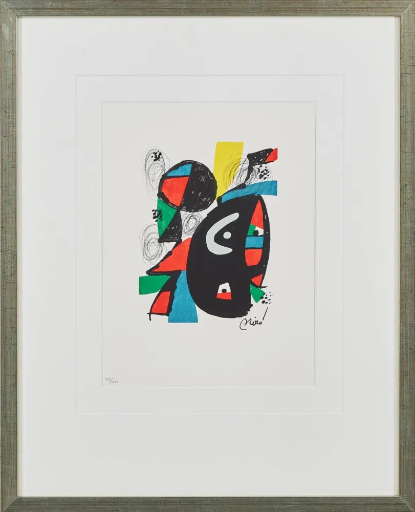 リトグラフ Miró - La Mélodie Acide, Planche XII