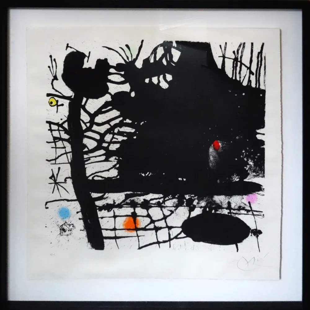 リトグラフ Miró - La nuit tentaculaire