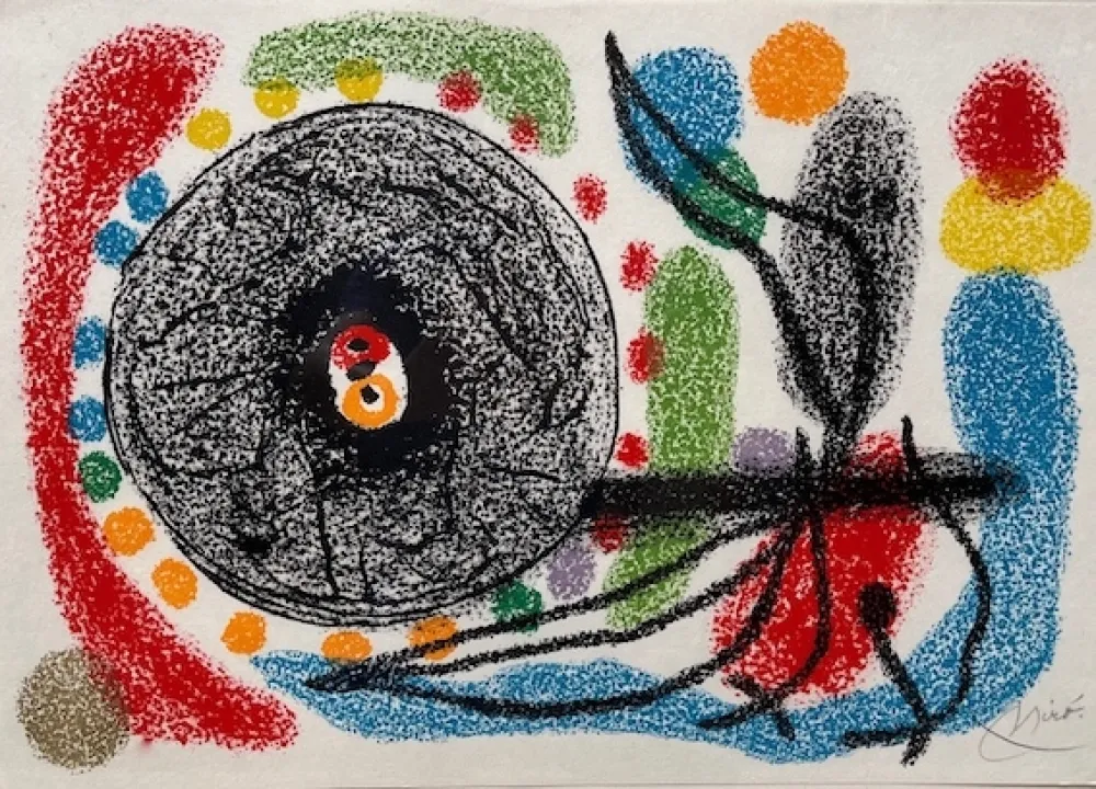 リトグラフ Miró - Le Lezard aux plumes d' or